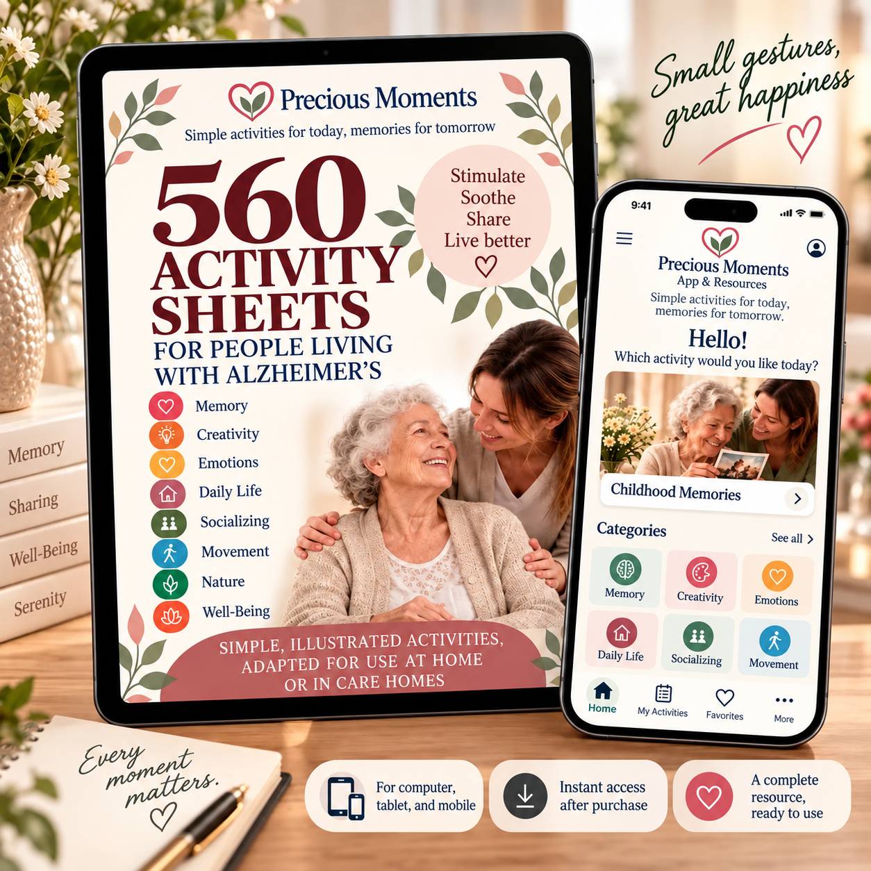 Precious Moments — app and resources